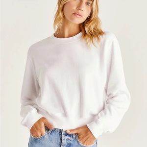 S Supply CLASSIC CREW FLEECE SWEATSHIRT - White - Medium